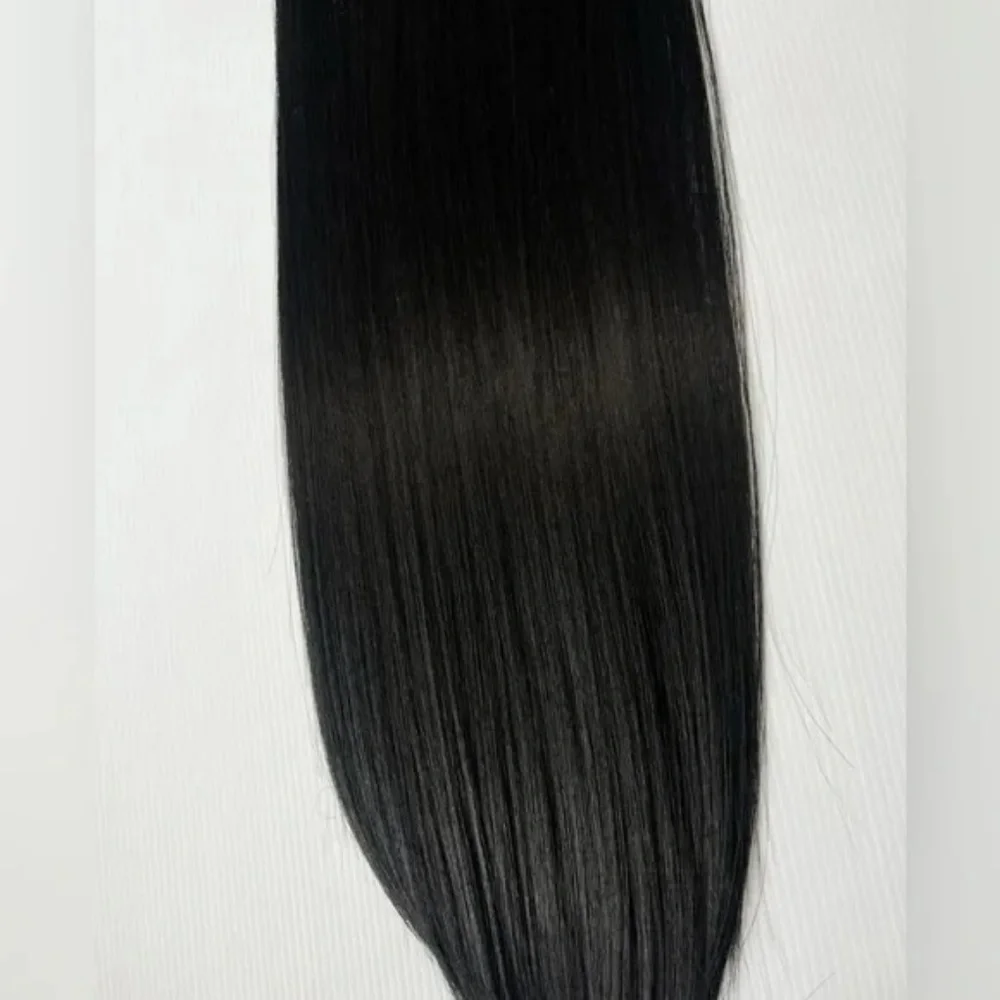 22 Inch Clip in Long Black Thick straight Hair Extensions